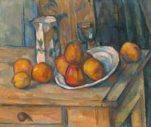 Still Life with Milk Jug and Fruit (Paul Cézanne) - Muzeo.com