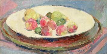 Still life with Peaches and Pears (Jacqueline Marval) - Muzeo.com