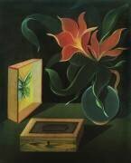 Still life with Plant and Butterfly (Heinrich Hoerle) - Muzeo.com