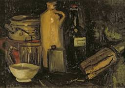 Still life with pots (Vincent van Gogh) - Muzeo.com