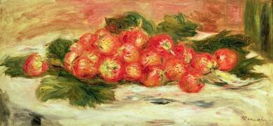 Strawberries on a White Tablecloth (Auguste Renoir) - Muzeo.com