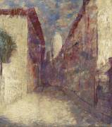 Street in Fontarabie (Odilon Redon) - Muzeo.com
