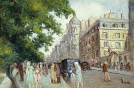 Street Scene in Paris (Maximilien Luce) - Muzeo.com