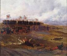 Stretcher-bearers on the battlefield during the Siege of Paris (Edouard Detaille) - Muzeo.com