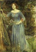 Study for Ophelia (John William Waterhouse) - Muzeo.com