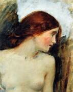 Study for the Head of Echo (John William Waterhouse) - Muzeo.com