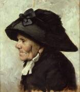 Study of the Head of an Old Woman (Henri Jules Jean Geoffroy) - Muzeo.com
