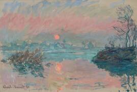 Sunset at Lavacourt (Claude Monet) - Muzeo.com