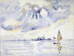 Sunset on the Lagoon (Henri-Edmond Cross) - Muzeo.com