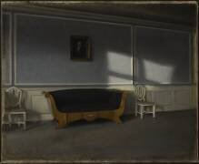 Sunshine in the Drawing Room III (Vilhelm Hammershoi) - Muzeo.com