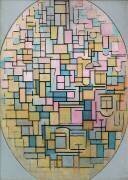 Tableau III: Composition in Oval (Piet Mondrian) - Muzeo.com