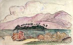Tahitian Landscape (Paul Gauguin) - Muzeo.com