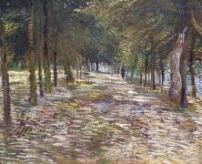 The Avenue at the Park of Voyer-d'Argenson at Asnieres (Vincent van Gogh) - Muzeo.com