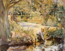 The Banks of the Yèvre (Robert Delaunay) - Muzeo.com