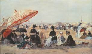 The Beach (Eugène Boudin) - Muzeo.com