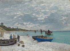The Beach at Sainte-Adresse (Claude Monet) - Muzeo.com
