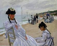 The beach at Trouville (Claude Monet) - Muzeo.com
