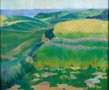 The bles are green in Le Pouldu (Paul Serusier) - Muzeo.com