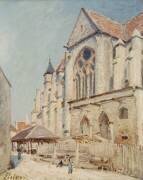 The Church at Moret (Alfred Sisley) - Muzeo.com