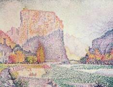The Cliffs at Castellane (Paul Signac) - Muzeo.com