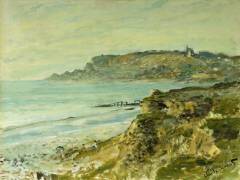 The Cliffs at Sainte-Adresse (Claude Monet) - Muzeo.com