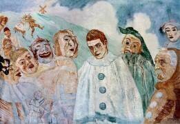 The Despair of Pierrot (Jealous Pierrot) (James Ensor) - Muzeo.com