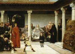 The Education of the Children of Clovis (Lawrence Alma-Tadema) - Muzeo.com