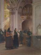 The End of Mass in Einsiedeln (Albert Pierre Dawant) - Muzeo.com