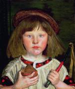 The English Boy : Portrait of Oliver Madox Brown (1855-1874), Son of the Artist (Ford Madox Brown) - Muzeo.com