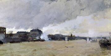 The Flooding of the Seine (Luigi Loir) - Muzeo.com