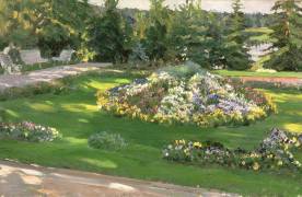 The Flower Bed (Sergei Arsenevich Vinogradov) - Muzeo.com