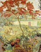 The Garden and the Red Tree (Pierre Bonnard) - Muzeo.com