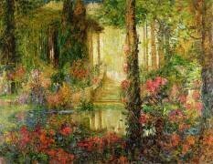 The Garden of Enchantment - stage set for 'Parsifal' (Thomas Edwin Mostyn) - Muzeo.com