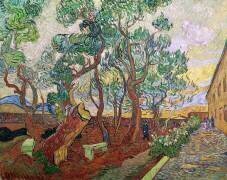 The Garden of St. Paul's Hospital at St. Remy (Vincent van Gogh) - Muzeo.com