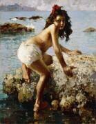 The Girl on the Rock (Vicenzo Irolli) - Muzeo.com