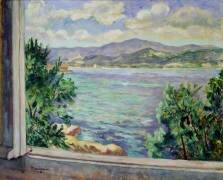 The Gulf of St. Tropez from the Oustalet (Henri-Charles Manguin) - Muzeo.com
