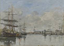 The Harbor of Le Havre (Eugène Boudin) - Muzeo.com
