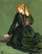 The Harp Player, a study of Annie Miller (Dante Gabriel Rossetti) - Muzeo.com