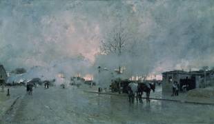 The House by the Railway (Luigi Loir) - Muzeo.com