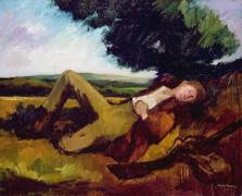 The Hunter's Rest or The Sleeping Hunter (André Mare) - Muzeo.com