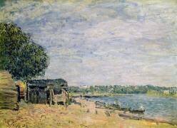 The landscape of Saint-Mammes (Alfred Sisley) - Muzeo.com