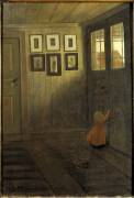 The little girl at the door (Ivar Axel Henrick Arosenius) - Muzeo.com