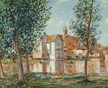 The Loing at Moret (Alfred Sisley) - Muzeo.com
