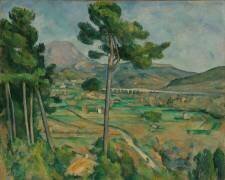 The mountain Sainte Victoire and viaduct (Paul Cézanne) - Muzeo.com