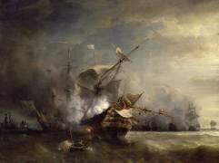 The Naval Battle Near Lizard Point (Théodore Gudin) - Muzeo.com