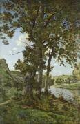The Oaks of Chateau-Renard (Henri Joseph Harpignies) - Muzeo.com