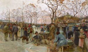 The Parisian Bird Market (Henri-Gaston Darien) - Muzeo.com