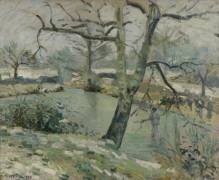 The Pond at Montfoucault (Camille Pissarro) - Muzeo.com
