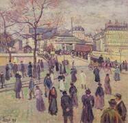 The Pont de l'Archeveche (Maximilien Luce) - Muzeo.com