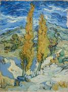 The Poplars at Saint-Rémy (Vincent van Gogh) - Muzeo.com